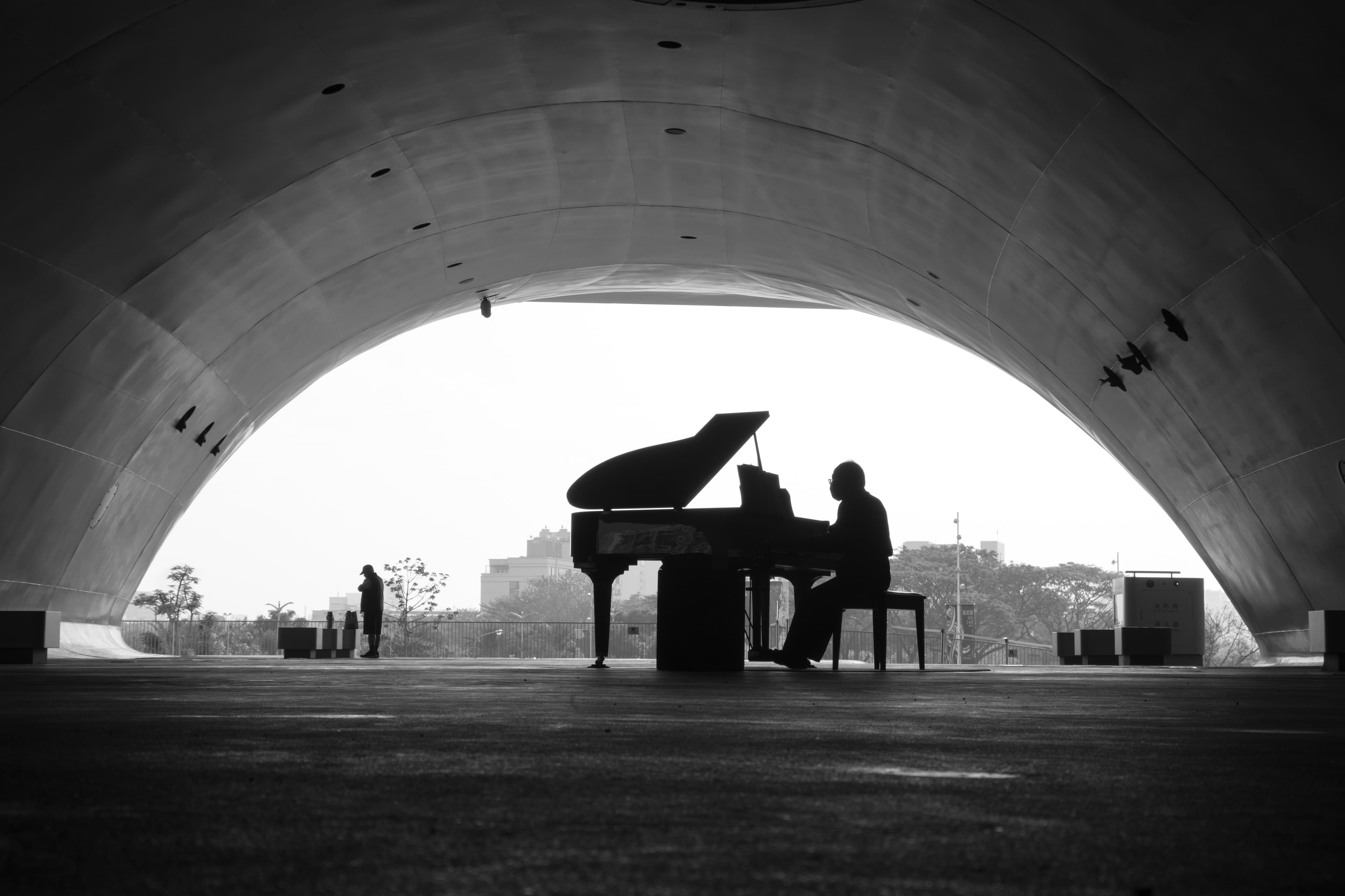 Piano in a warm home setting